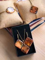 Bracelet Carré Ambre - Miladora Créations