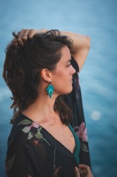 Boucles d'oreilles Canopée Mixtes - Miladora Créations - Bijoux en argile polymère et acier inoxydable