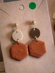 Boucles d'oreilles Instinct - Miladora Créations