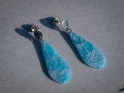 Boucles d'oreilles Précieuses Turquoise - Miladora Créations