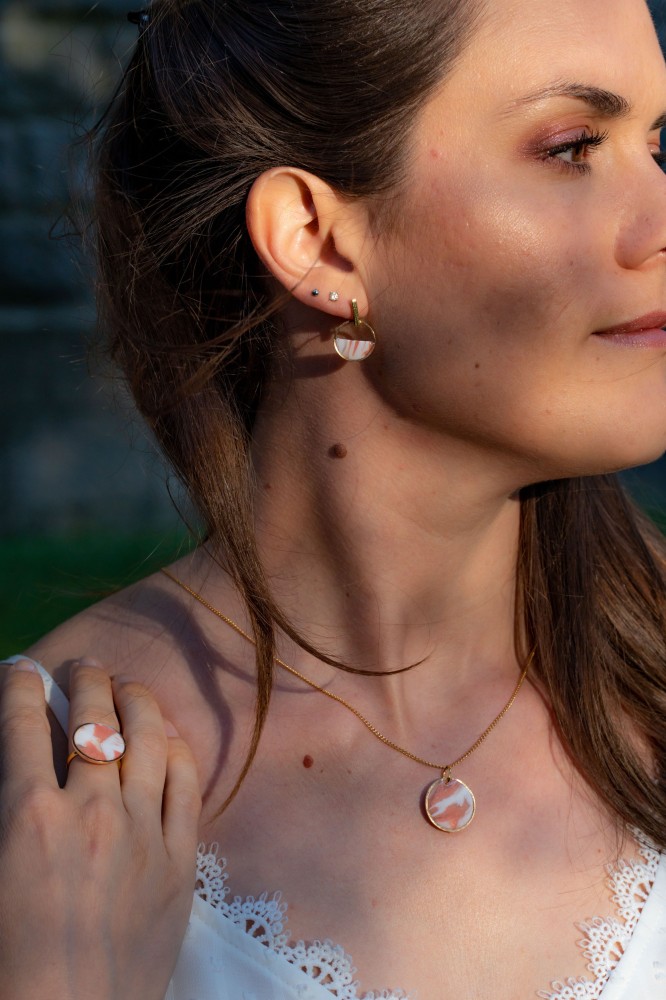 Collier Lola Rose - Miladora Créations