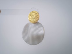Boucles d'oreilles Chypre Osier - Miladora Créations - Bijoux en argile polymère et acier inoxydable
