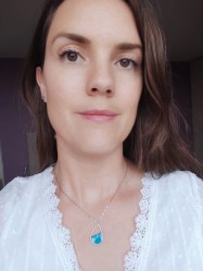 Collier Louise Bleu et Argent - Miladora Créations