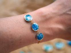 Bracelet Lola Bleu - Miladora Créations