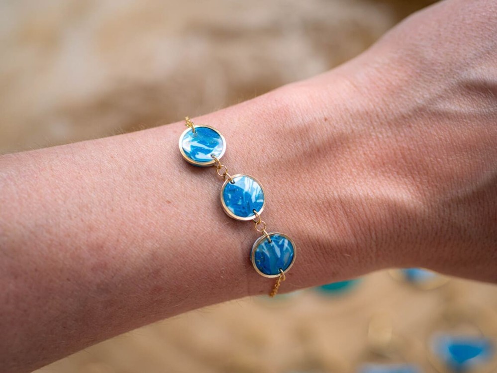 Bracelet Lola Bleu - Miladora Créations