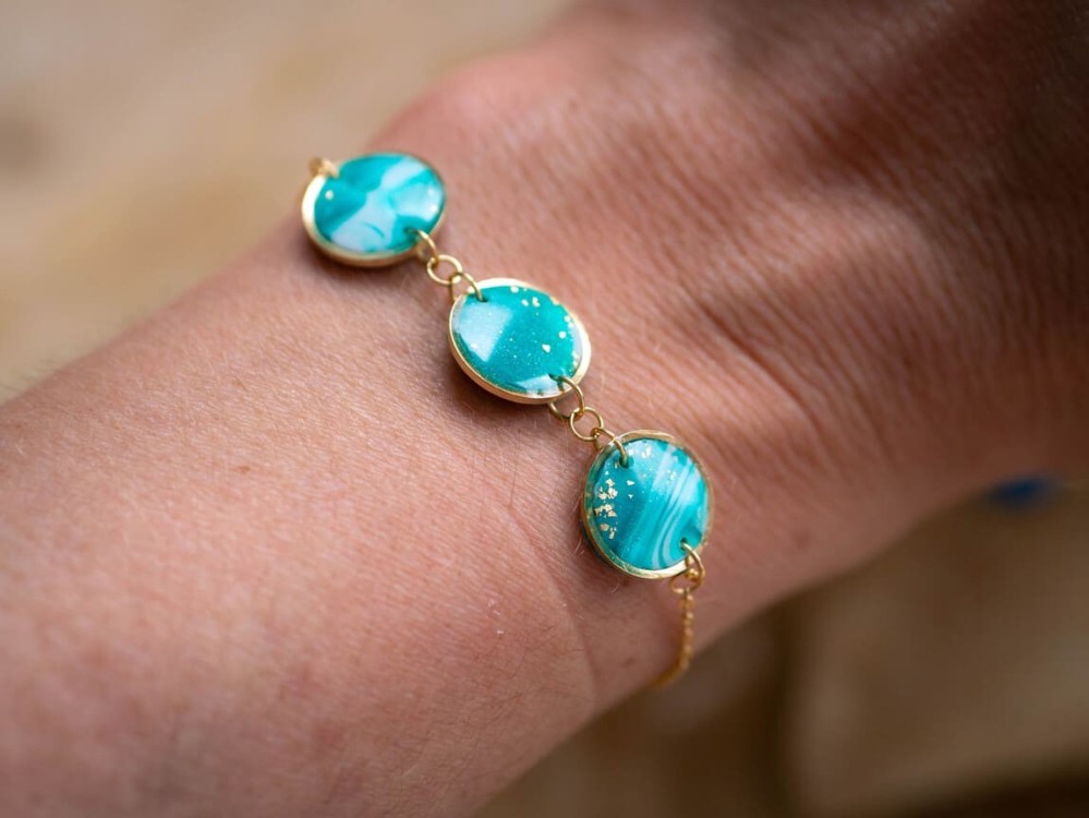 Bracelet Lola Vert - Miladora Créations