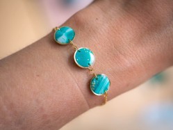 Bracelet Lola Vert - Miladora Créations