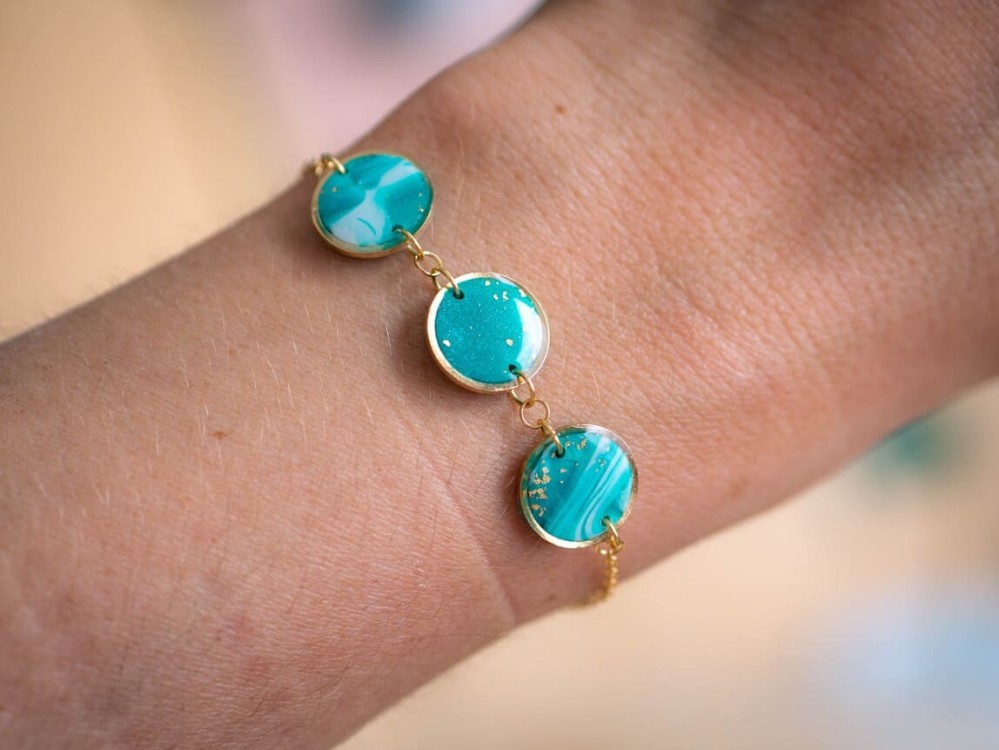 Bracelet Lola Vert - Miladora Créations