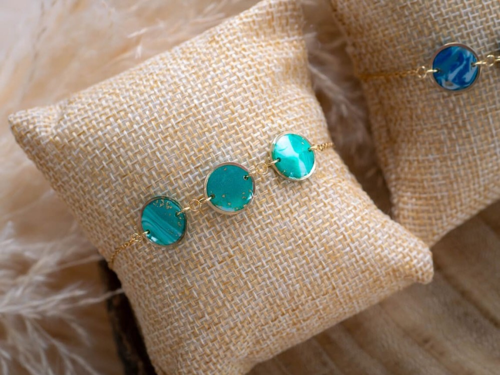 Bracelet Lola Vert - Miladora Créations