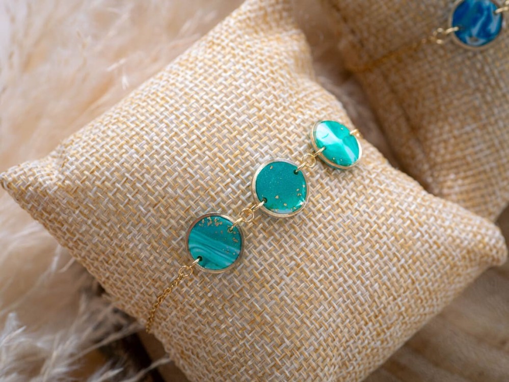 Bracelet Lola Vert - Miladora Créations