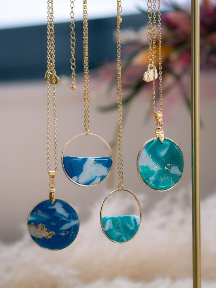 Collier Lili Vert - Miladora Créations