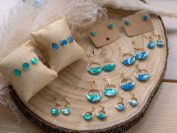 Collier Lili Vert - Miladora Créations