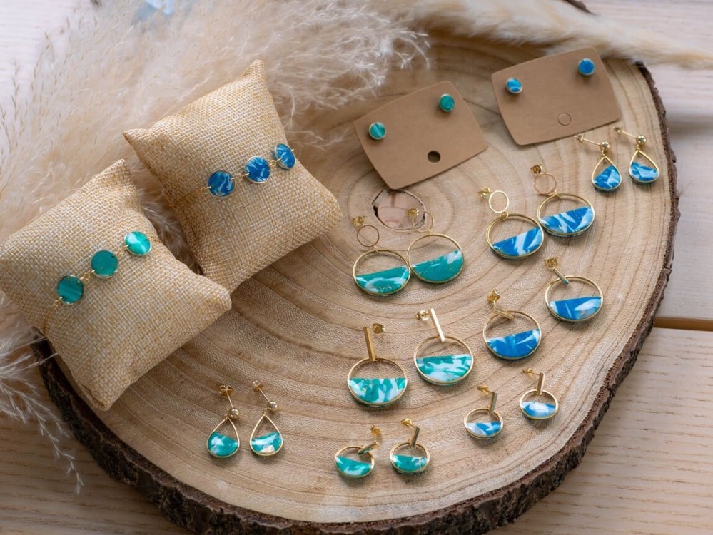 Collier Lili Vert - Miladora Créations