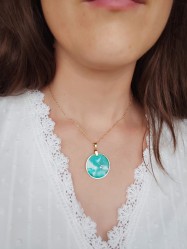 Collier Lola vert - Miladora Créations