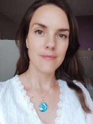 Collier Lola bleu - Miladora Créations