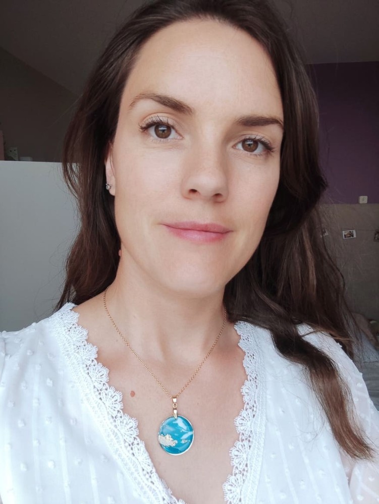 Collier Lola bleu - Miladora Créations