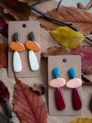 Boucles d'oreilles Galets - Miladora Créations