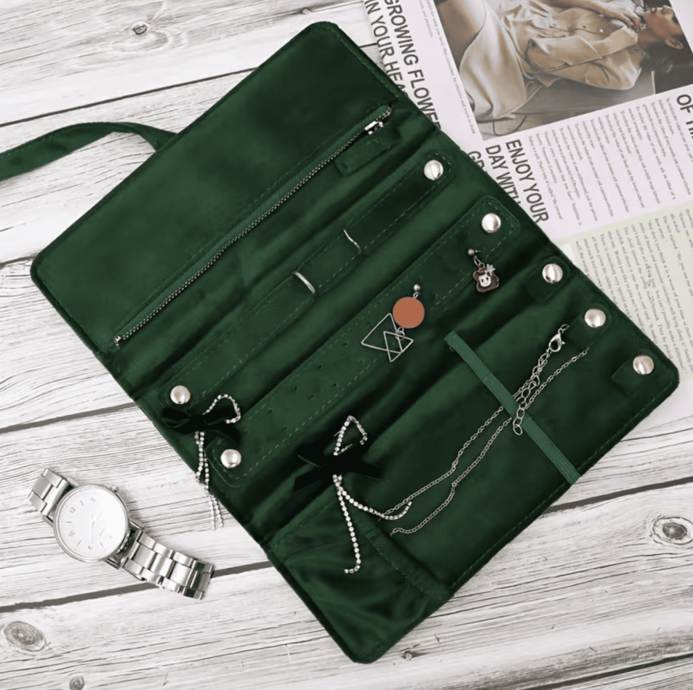 Pochette à bijoux de voyage - Miladora Créations