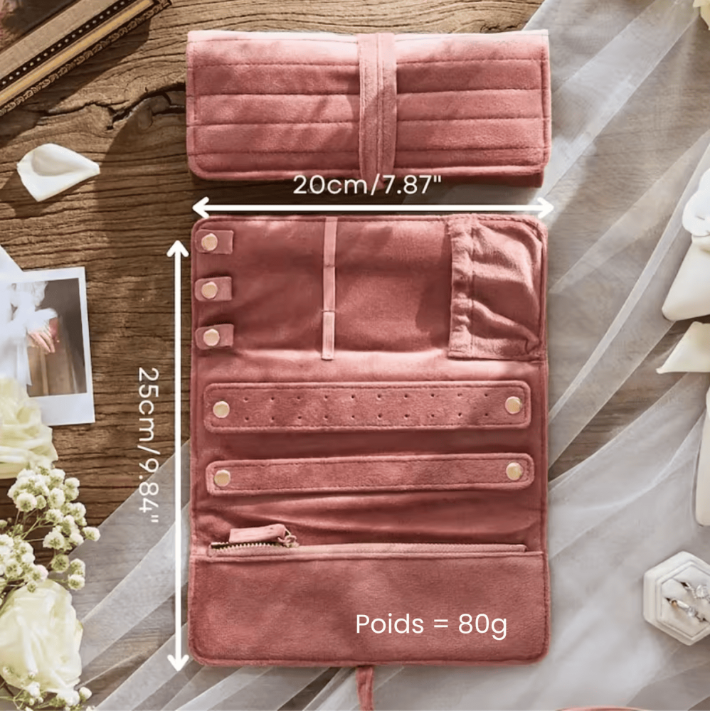 Pochette à bijoux de voyage - Miladora Créations