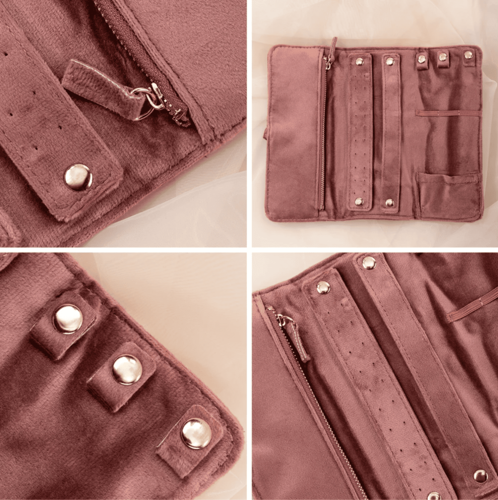 Pochette à bijoux de voyage - Miladora Créations