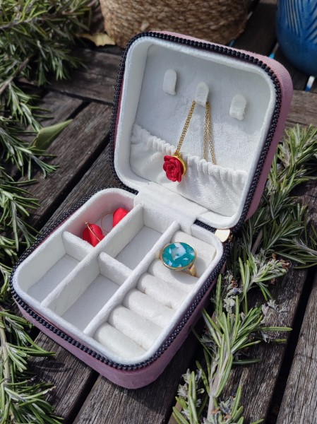 Petite boîte à bijoux carrée - Miladora Créations