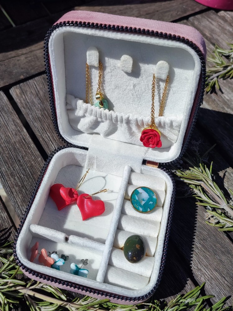 Petite boîte à bijoux carrée - Miladora Créations