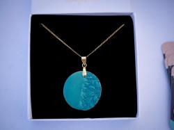 Collier règlable Canopée - Miladora Créations - Bijoux en argile polymère et acier inoxydable