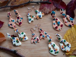 Boucles d'oreilles Terrazzo - Miladora Créations