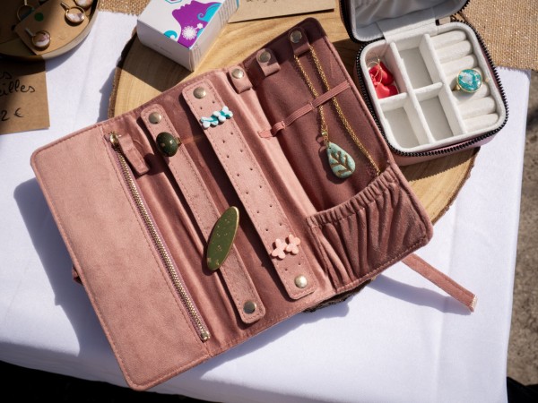 Pochette à bijoux de voyage - Miladora Créations