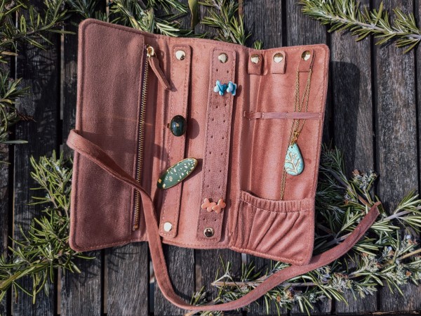 Pochette à bijoux de voyage - Miladora Créations