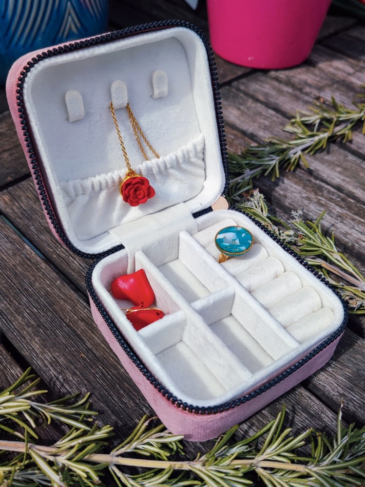 Petite boîte à bijoux carrée - Miladora Créations