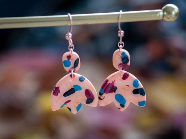 Boucles d'oreilles Terrazzo - Miladora Créations