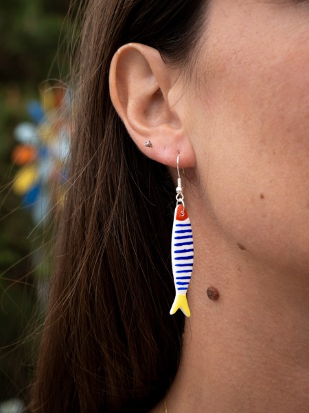 Boucles d'oreilles poissons d'avril - Miladora Créations
