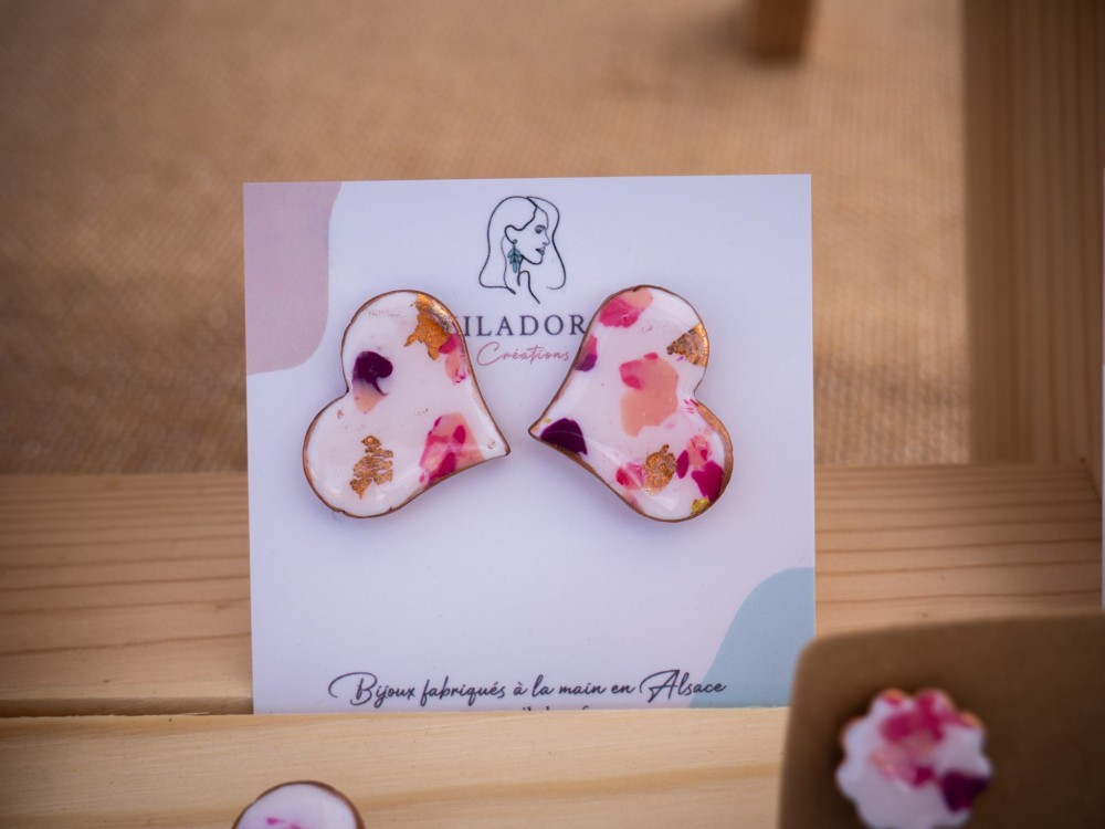 Boucles d'oreilles fête des mères - Miladora Créations