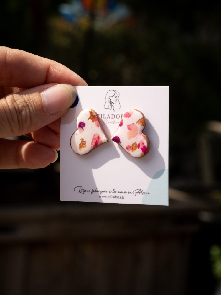 Boucles d'oreilles fête des mères - Miladora Créations