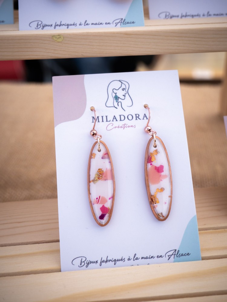 Boucles d'oreilles fête des mères - Miladora Créations