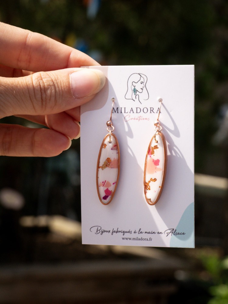 Boucles d'oreilles fête des mères - Miladora Créations