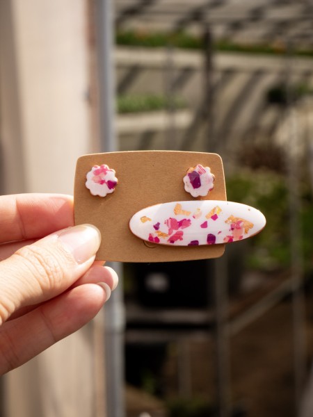 Barrette fête des mères - Miladora Créations