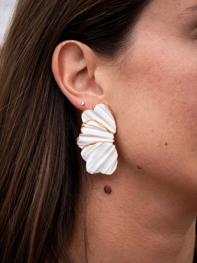 Boucles d'oreilles Gardenia - Miladora Créations