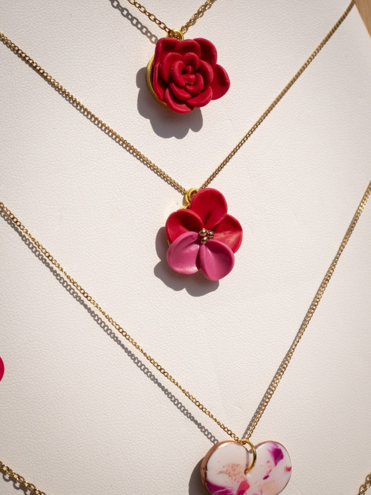 Boucles d'oreilles Scarlett Perle - Miladora Créations