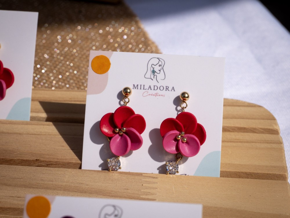 Boucles d'oreilles Scarlett - Miladora Créations