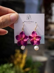 Boucles d'oreilles Maui Perle - Miladora Créations