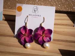Boucles d'oreilles Maui Perle - Miladora Créations