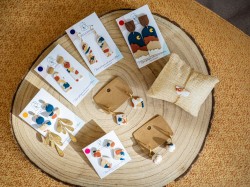 Boucles d'oreilles Alba - Miladora Créations - Bijoux en argile polymère et acier inoxydable
