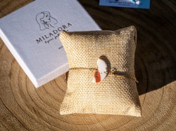 Bracelet Céleste - Miladora Créations - Bijoux en argile polymère et acier inoxydable