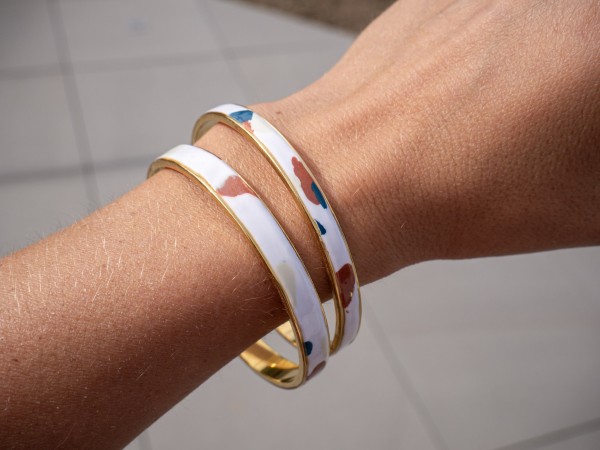 Bracelet Ondine - Miladora Créations - Bijoux en argile polymère et acier inoxydable