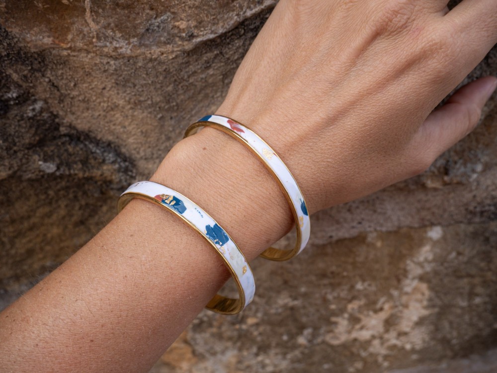 Bracelet Ondine - Miladora Créations - Bijoux en argile polymère et acier inoxydable