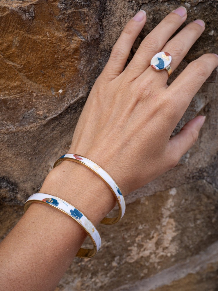 Bracelet Ondine - Miladora Créations - Bijoux en argile polymère et acier inoxydable