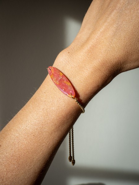Bracelet Sona - Miladora Créations - Bijoux en argile polymère et acier inoxydable