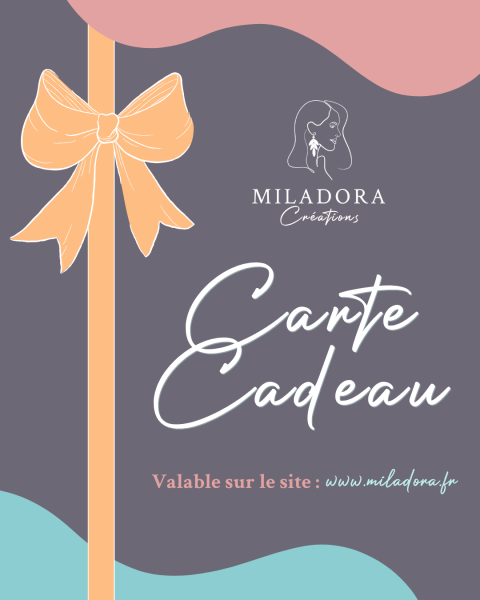 Carte cadeau Miladora Créations